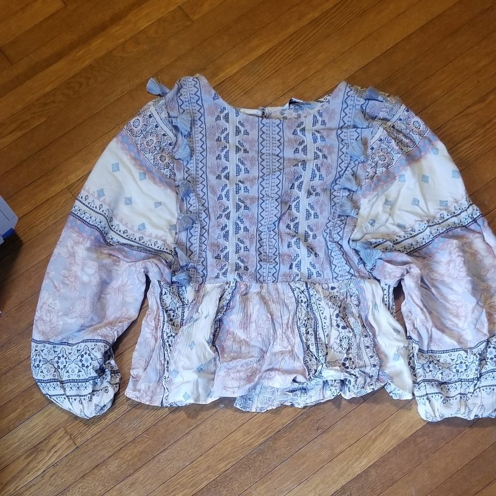 women's peasant top